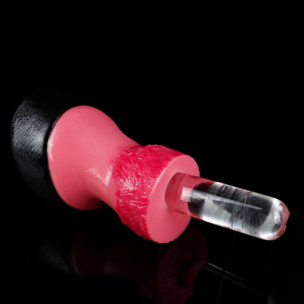 Dual-Entry Horse Hoof Pocket Pussy – Platinum Silicone Fantasy Stroker for Men