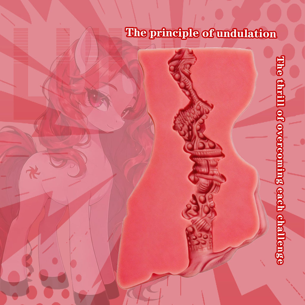 Dual-Entry Horse Hoof Pocket Pussy – Platinum Silicone Fantasy Stroker for Men