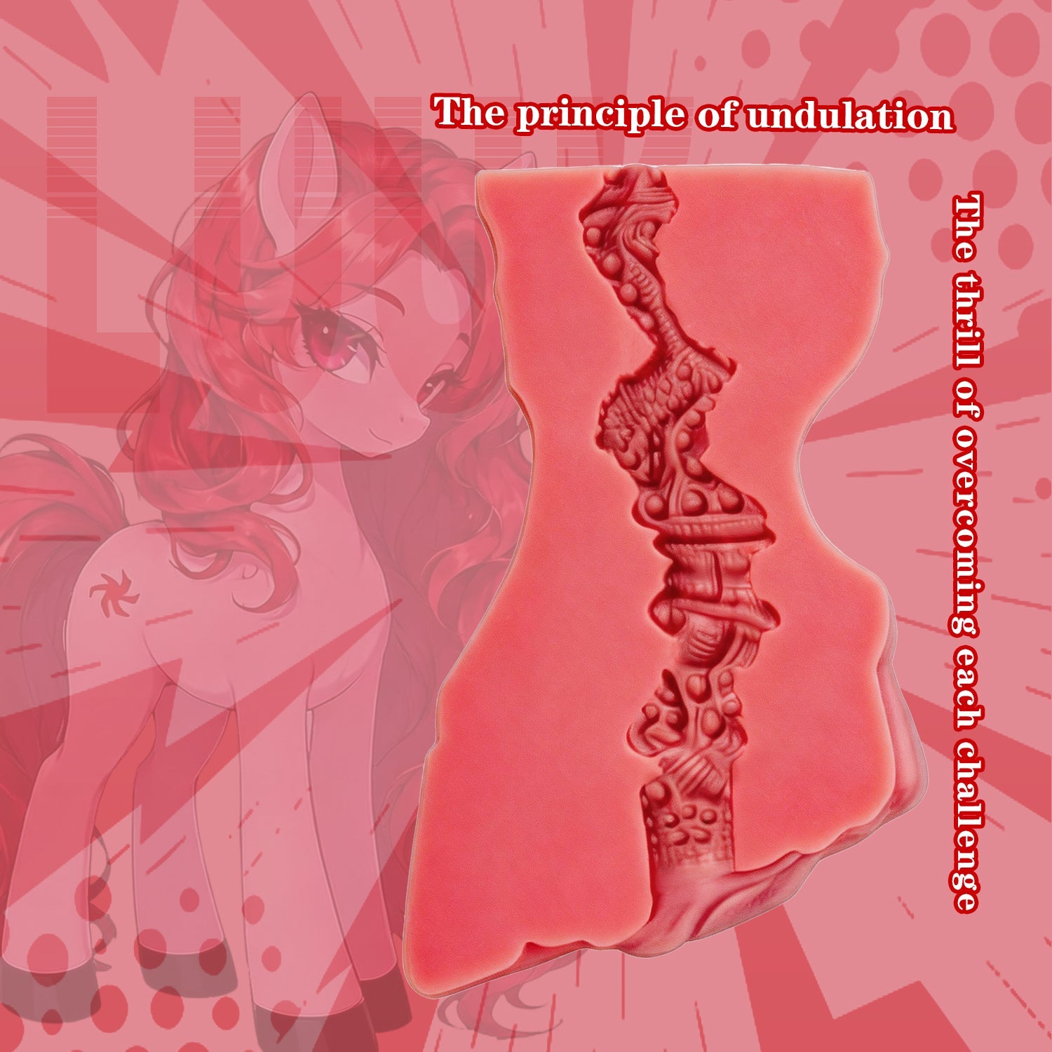 Dual-Entry Horse Hoof Pocket Pussy – Platinum Silicone Fantasy Stroker for Men