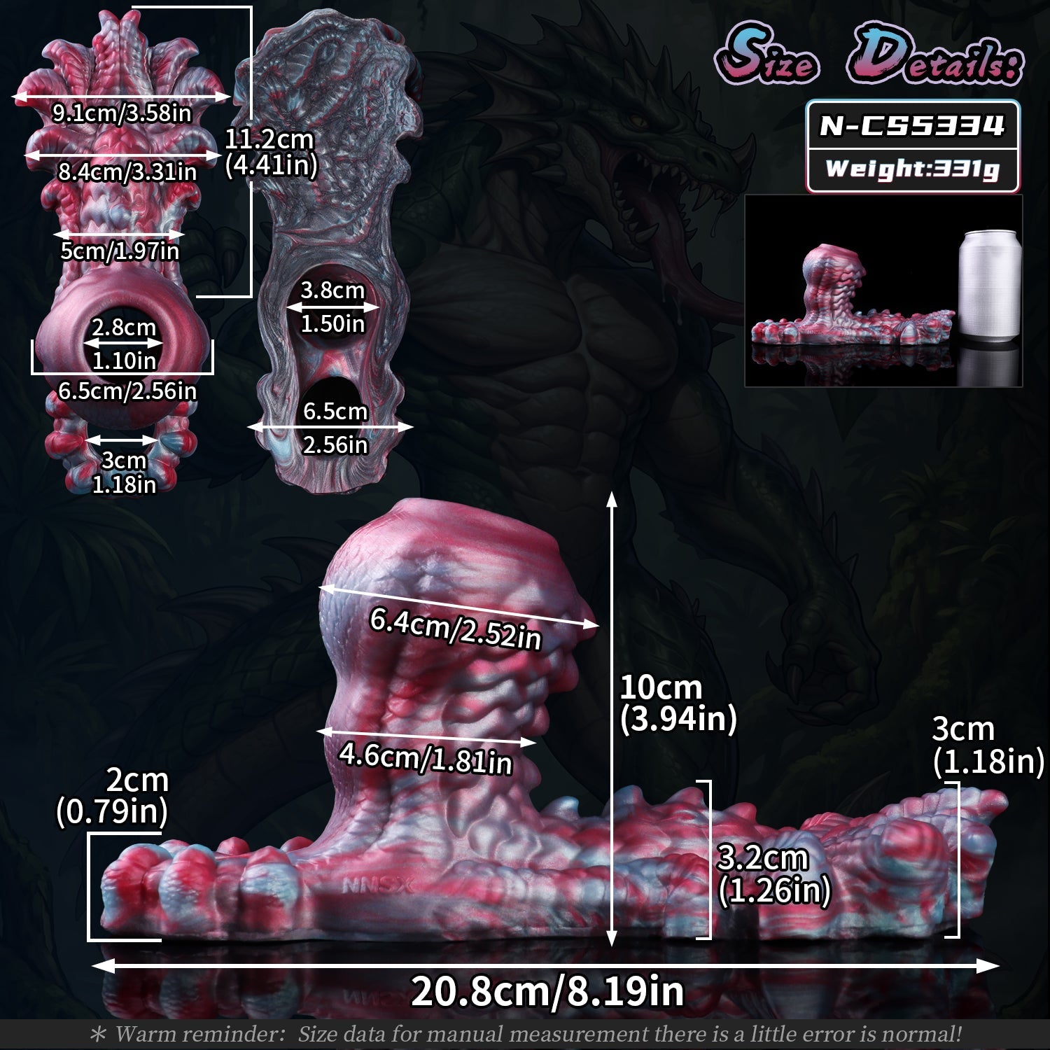 Fantasy Alien Cock Sleeve & Grinder Sex Toy — Platinum Silicone 2-in-1 Penis Extender for Couples