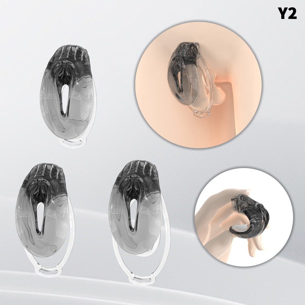 Fufu Clip Resin Sissy Chastity Cage