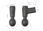 Massage Gun Magic Wand Vibrator - Pocket Powerful Nipple Clit Stimulator Sex Toy for Women