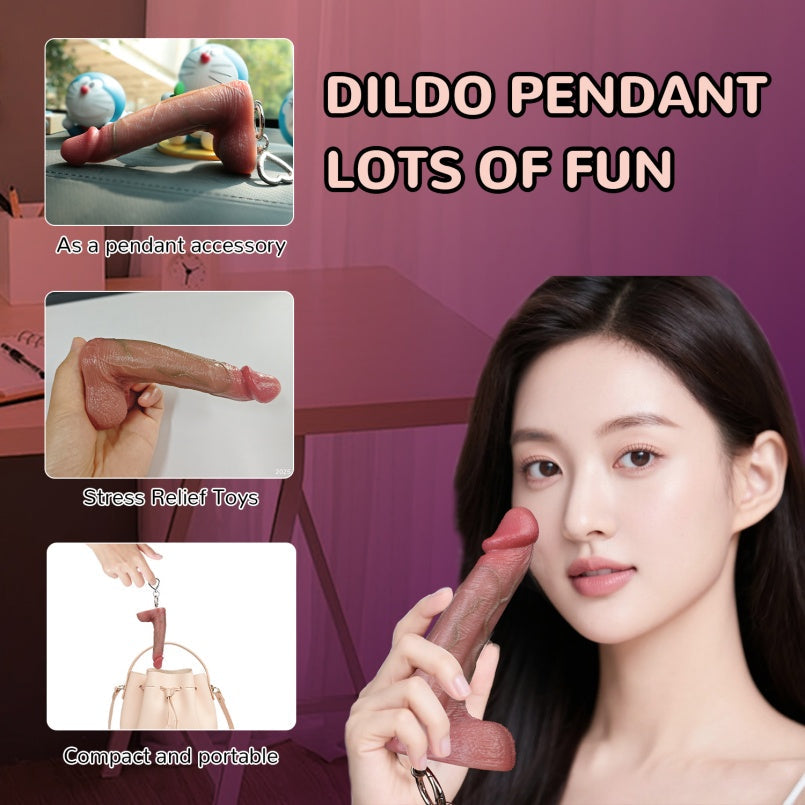Lightweight Realistic Dildo Pendant – Playful, Intimate Accessory for Creative Female Pleasure