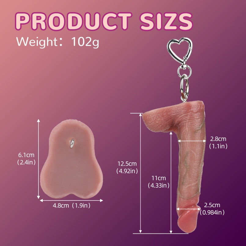 Lightweight Realistic Dildo Pendant – Playful, Intimate Accessory for Creative Female Pleasure