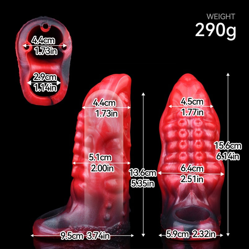 Octopus Dildo Vibrating Cock Sleeve - Fantasy Tentacledildo Penis Extender Masturbation