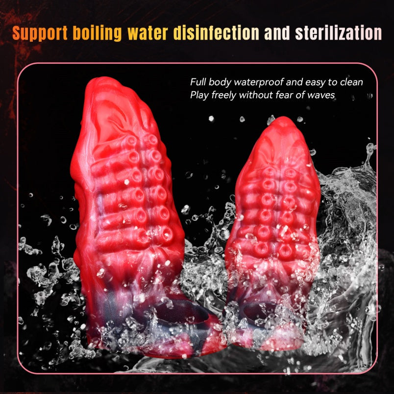 Octopus Dildo Vibrating Cock Sleeve - Fantasy Tentacledildo Penis Extender Masturbation