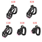 3D Printed Male Chastity Cage – Resin Lock with Strap & Perforated Ring Design for Men