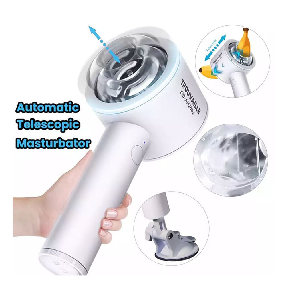 Blackie-Telescopic-Male-Masturbator-Penis-Vibrator