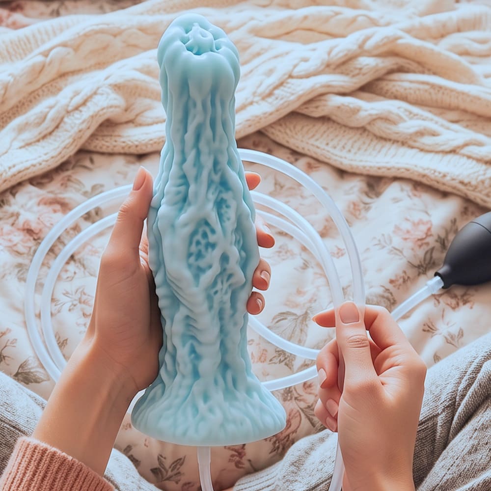 Blue-Sea-Dragon-Fantasy-Squirting-Dildo-Silicone-Monster-Toy