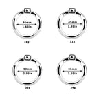 Breathable Aluminum Chastity Cage | Lightweight Mirror Polished Metal Chastity Device