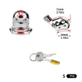 Breathable Aluminum Chastity Cage | Lightweight Mirror Polished Metal Chastity Device