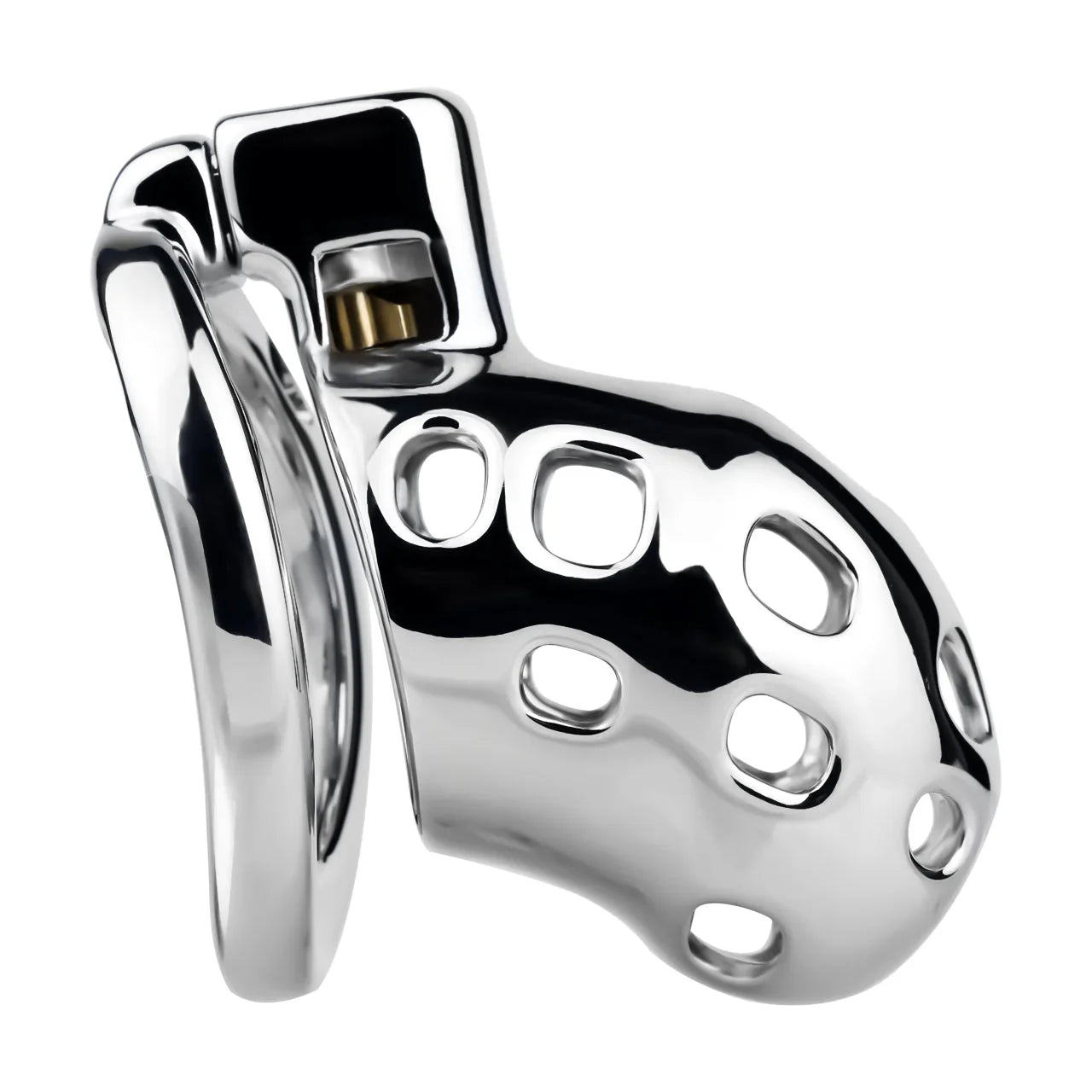 Breathable Aluminum Chastity Cage | Lightweight Mirror Polished Metal Chastity Device