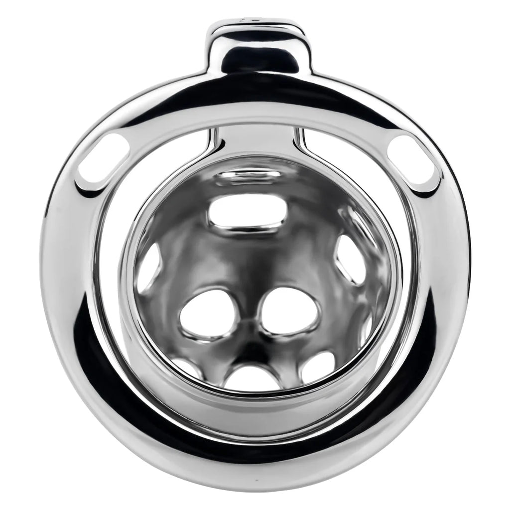 Breathable Aluminum Chastity Cage | Lightweight Mirror Polished Metal Chastity Device
