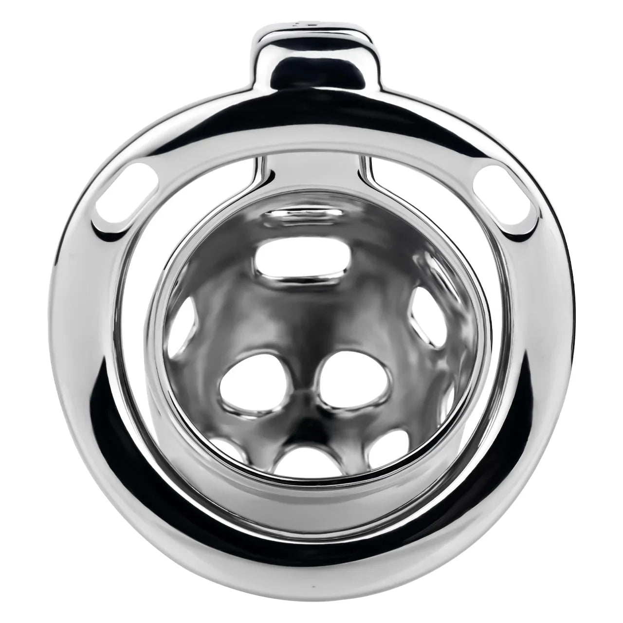 Breathable Aluminum Chastity Cage | Lightweight Mirror Polished Metal Chastity Device