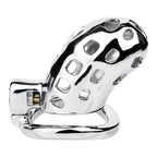 Breathable Aluminum Chastity Cage | Lightweight Mirror Polished Metal Chastity Device