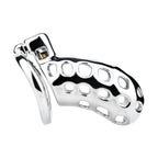 Breathable Aluminum Chastity Cage | Lightweight Mirror Polished Metal Chastity Device