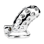 Breathable Aluminum Chastity Cage | Lightweight Mirror Polished Metal Chastity Device