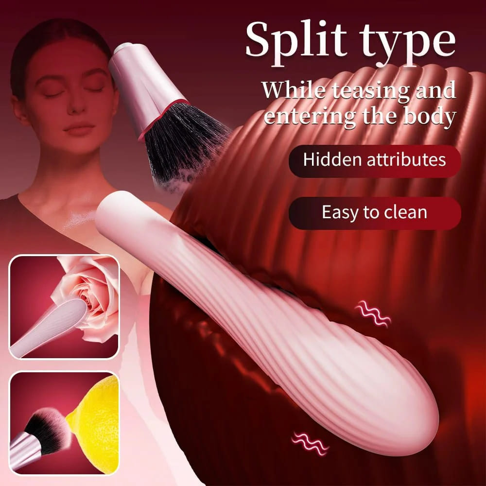 Brush-Pink-Make-Up-Brush-Massager-G-Spot-Vibrator