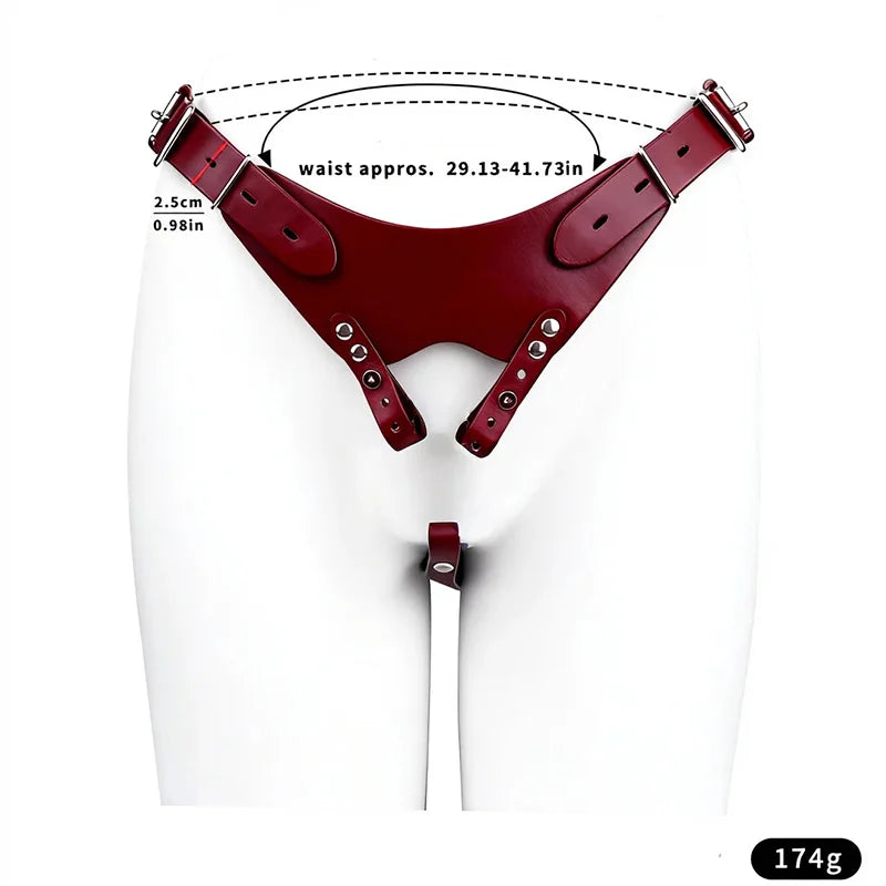 Leather Chastity Support Strap-PU10