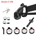Resin Labia Chastity Lock with Perforated Design for Belt Use