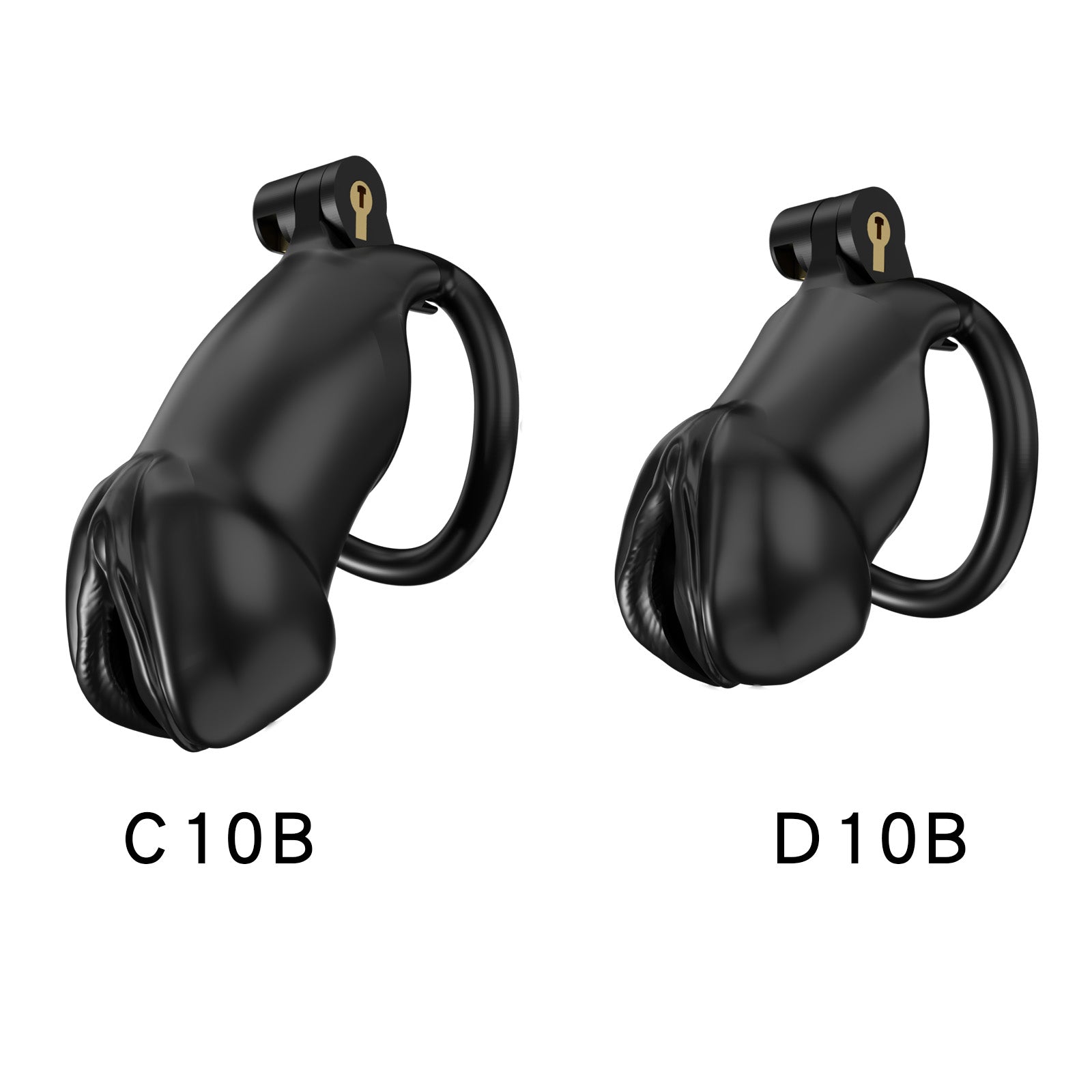 Resin Labia Chastity Lock with Perforated Design for Belt Use