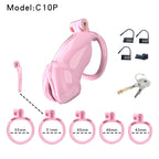 Resin Labia Chastity Lock with Perforated Design for Belt Use