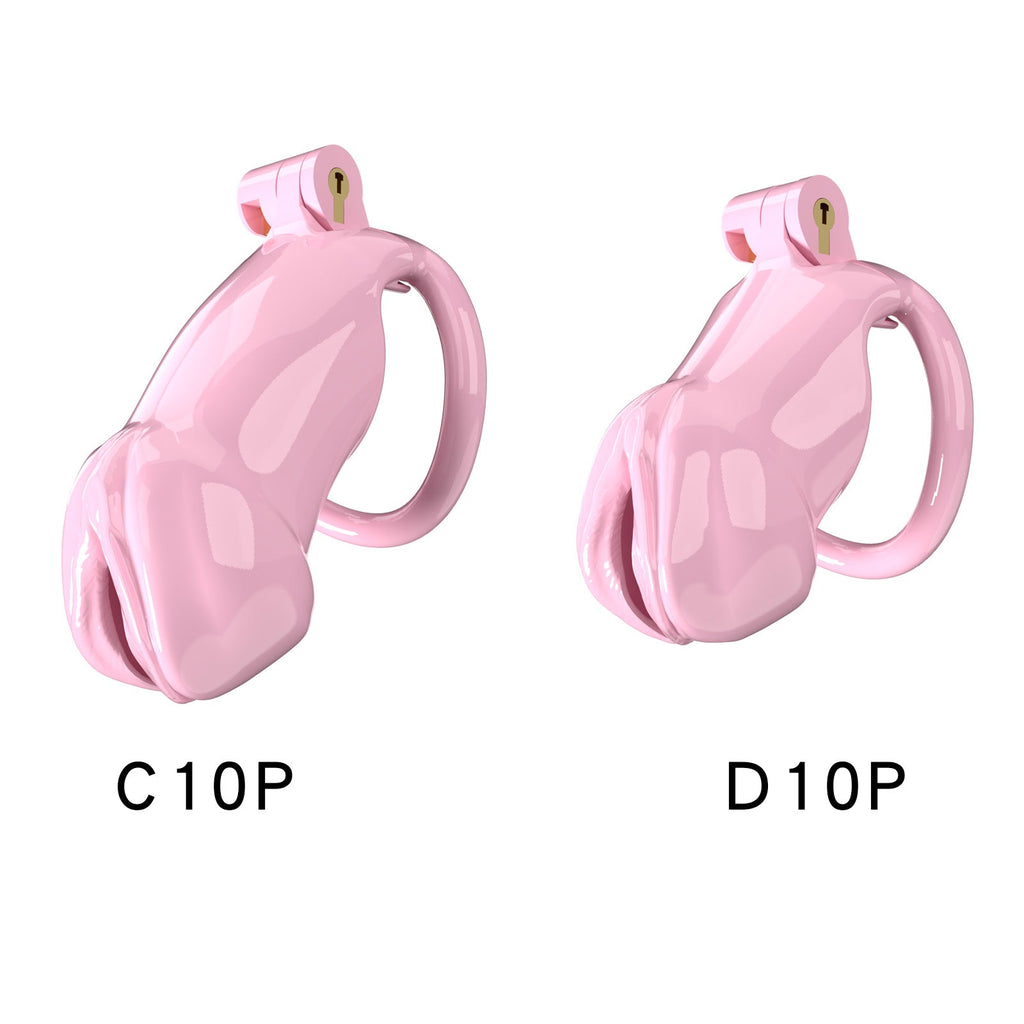 Resin Labia Chastity Lock with Perforated Design for Belt Use
