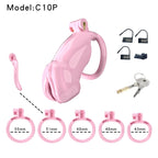 Resin Labia Chastity Lock with Perforated Design for Belt Use