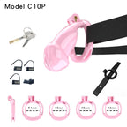 Resin Labia Chastity Lock with Perforated Design for Belt Use