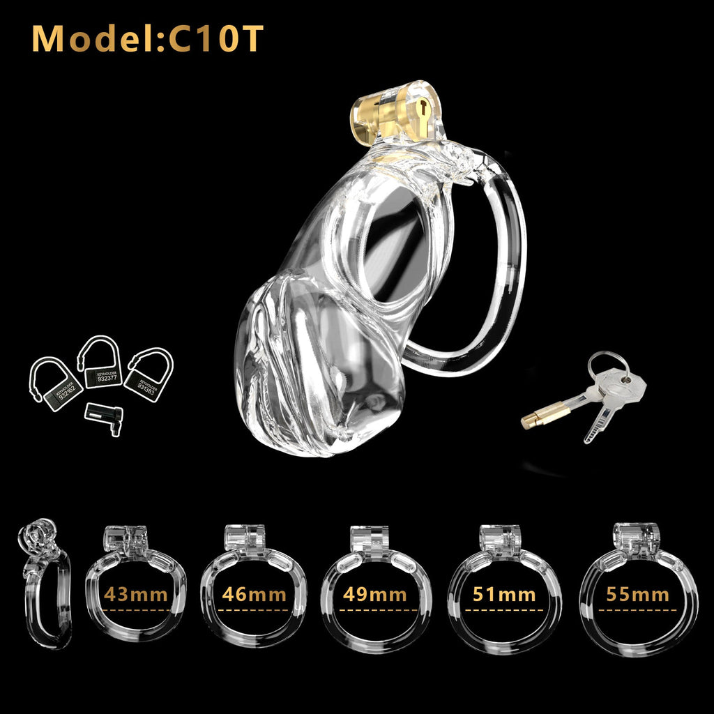 Resin Labia Chastity Lock with Perforated Design for Belt Use