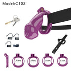 Resin Labia Chastity Lock with Perforated Design for Belt Use