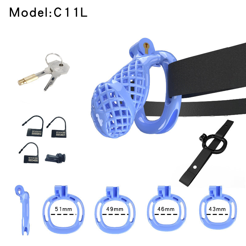 Mesh Ventilated Labia Chastity Cage – Multiple Sizes for All-Day Comfort
