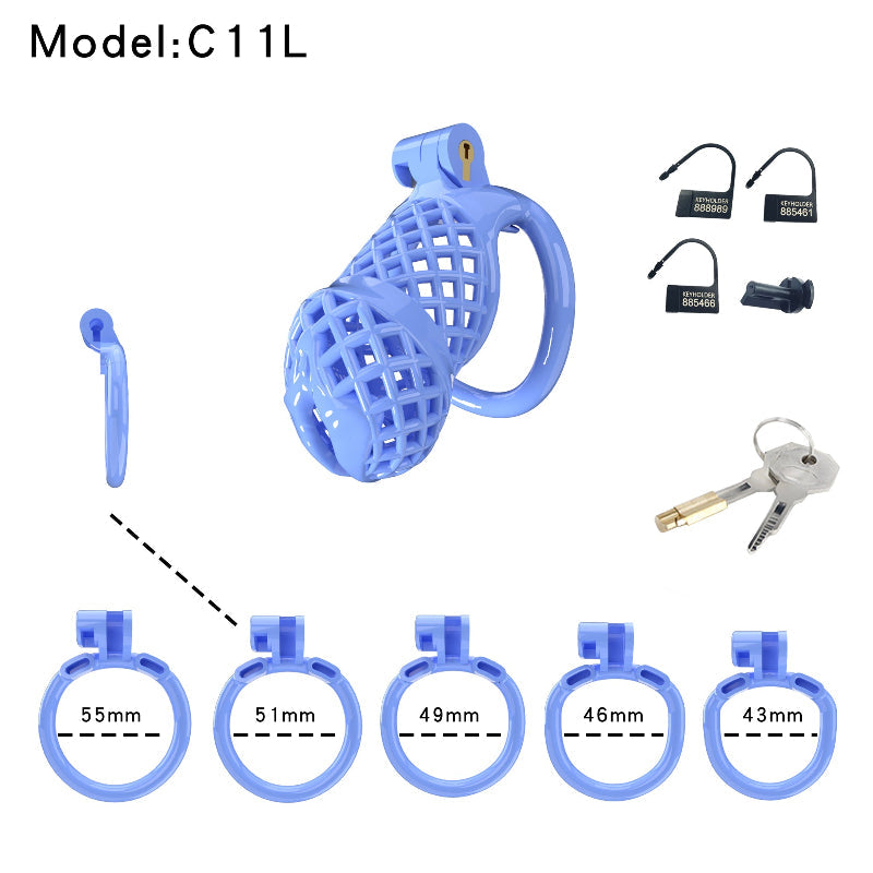 Mesh Ventilated Labia Chastity Cage – Multiple Sizes for All-Day Comfort