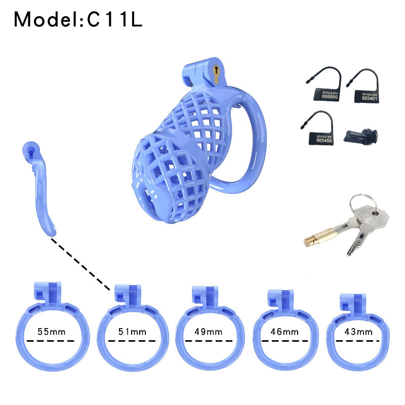 Mesh Ventilated Labia Chastity Cage – Multiple Sizes for All-Day Comfort