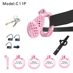 Mesh Ventilated Labia Chastity Cage – Multiple Sizes for All-Day Comfort