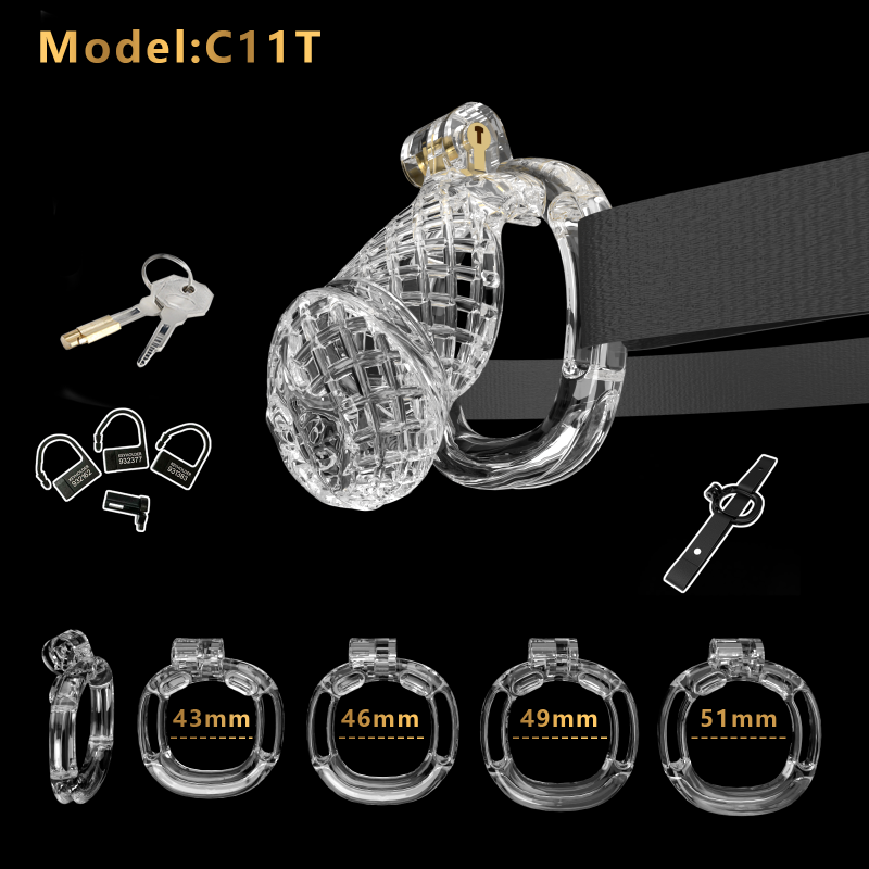 Mesh Ventilated Labia Chastity Cage – Multiple Sizes for All-Day Comfort