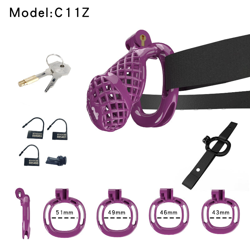Mesh Ventilated Labia Chastity Cage – Multiple Sizes for All-Day Comfort