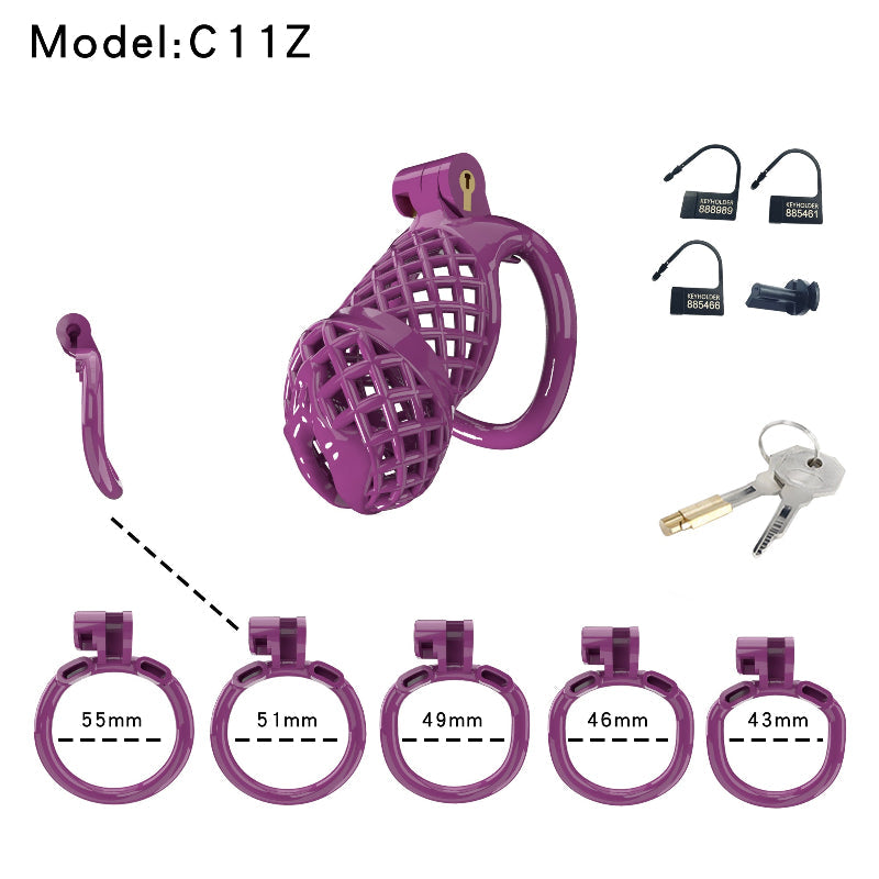 Mesh Ventilated Labia Chastity Cage – Multiple Sizes for All-Day Comfort
