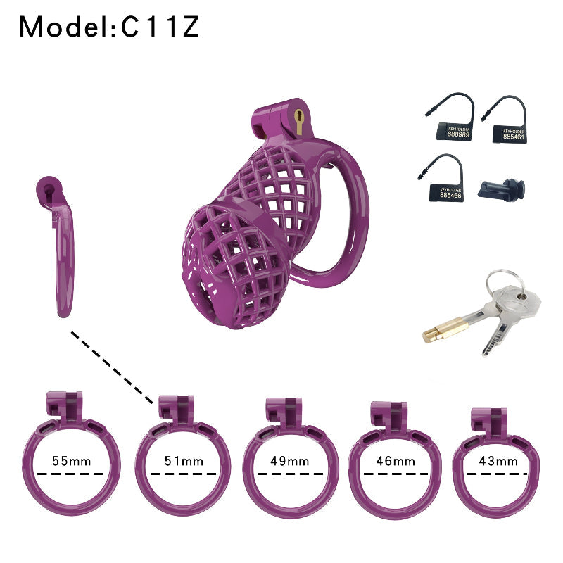 Mesh Ventilated Labia Chastity Cage – Multiple Sizes for All-Day Comfort