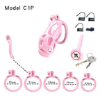 3D Printed Male Chastity Cage with Lock & 5 Rings – Resin Virginity Device for Men