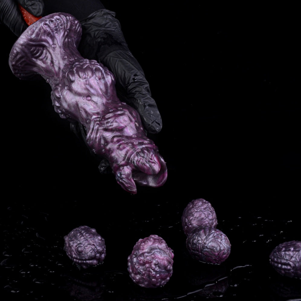 Fantasy Monster Oviposition Dildo – Vaginal Expansion Orgasm Sex Toy for Women | Platinum Silicone