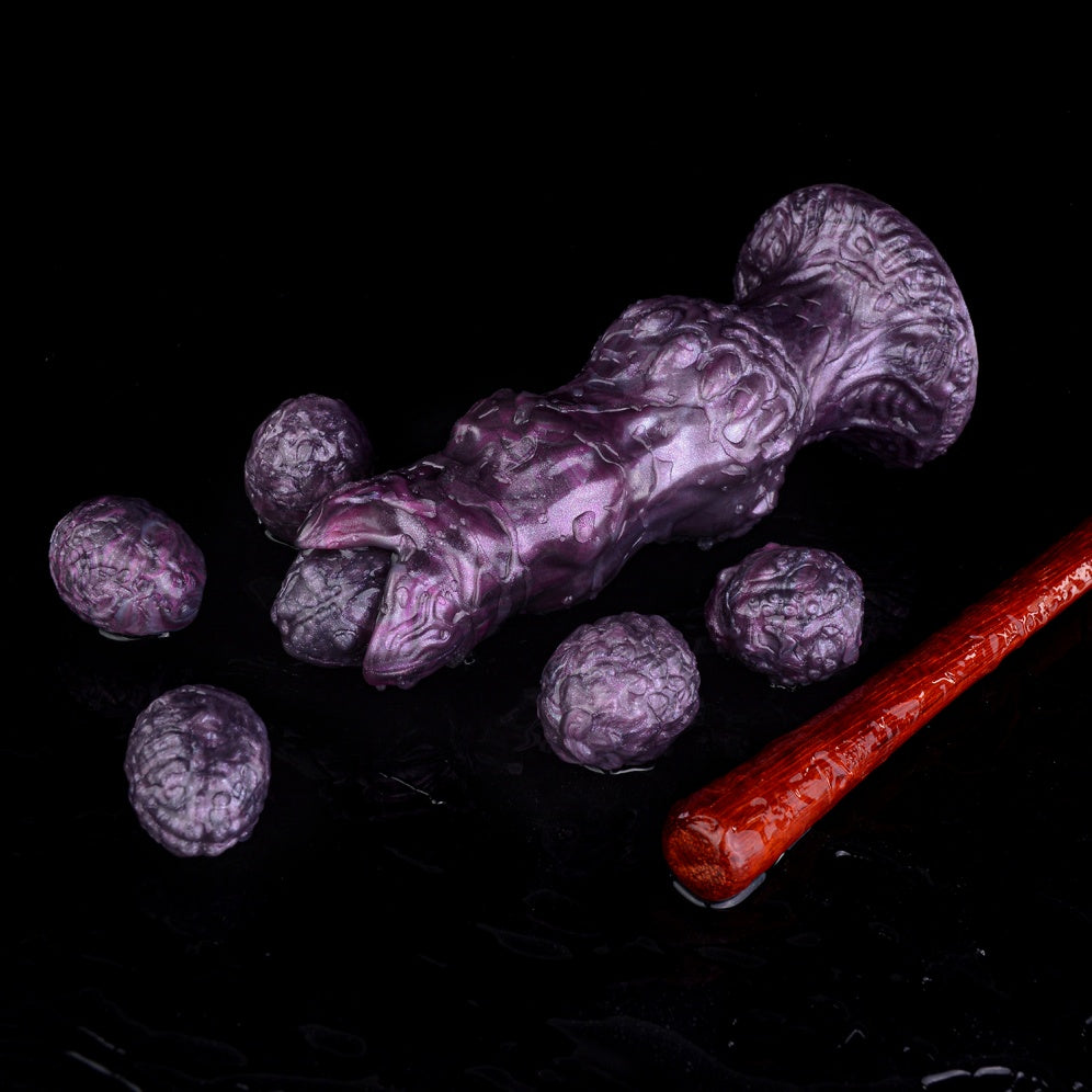 Fantasy Monster Oviposition Dildo – Vaginal Expansion Orgasm Sex Toy for Women | Platinum Silicone