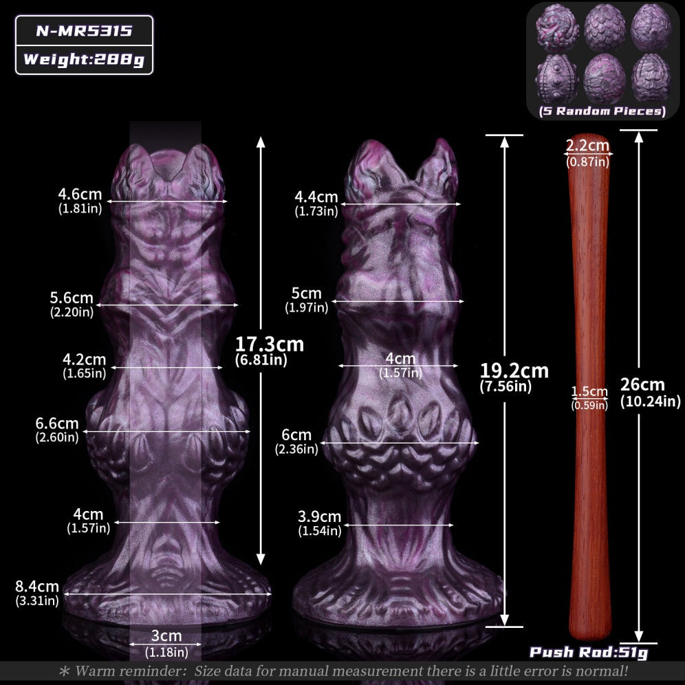 Fantasy Monster Oviposition Dildo – Vaginal Expansion Orgasm Sex Toy for Women | Platinum Silicone