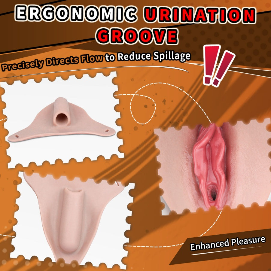 Crossdresser Silicone Pussy Pants – Wearable Realistic Fake Vagina with Urination Device
