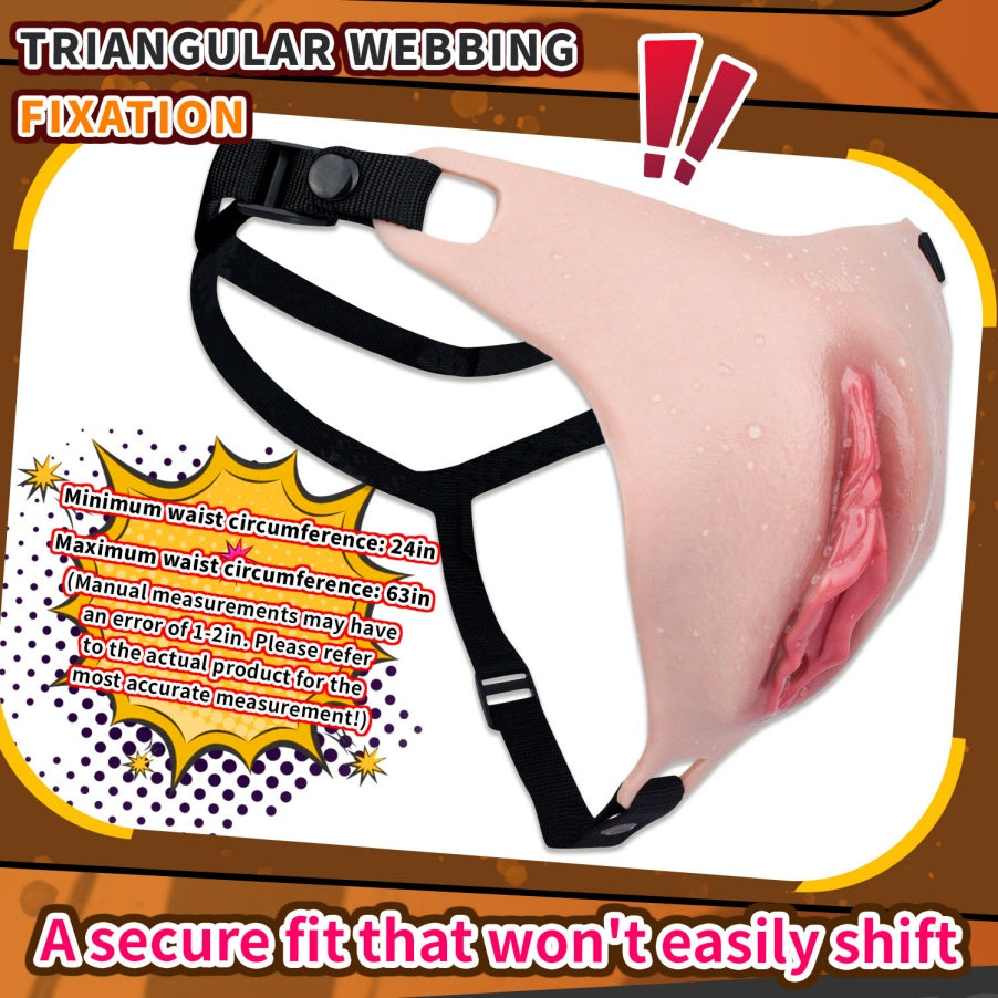 Crossdresser Silicone Pussy Pants – Wearable Realistic Fake Vagina with Urination Device