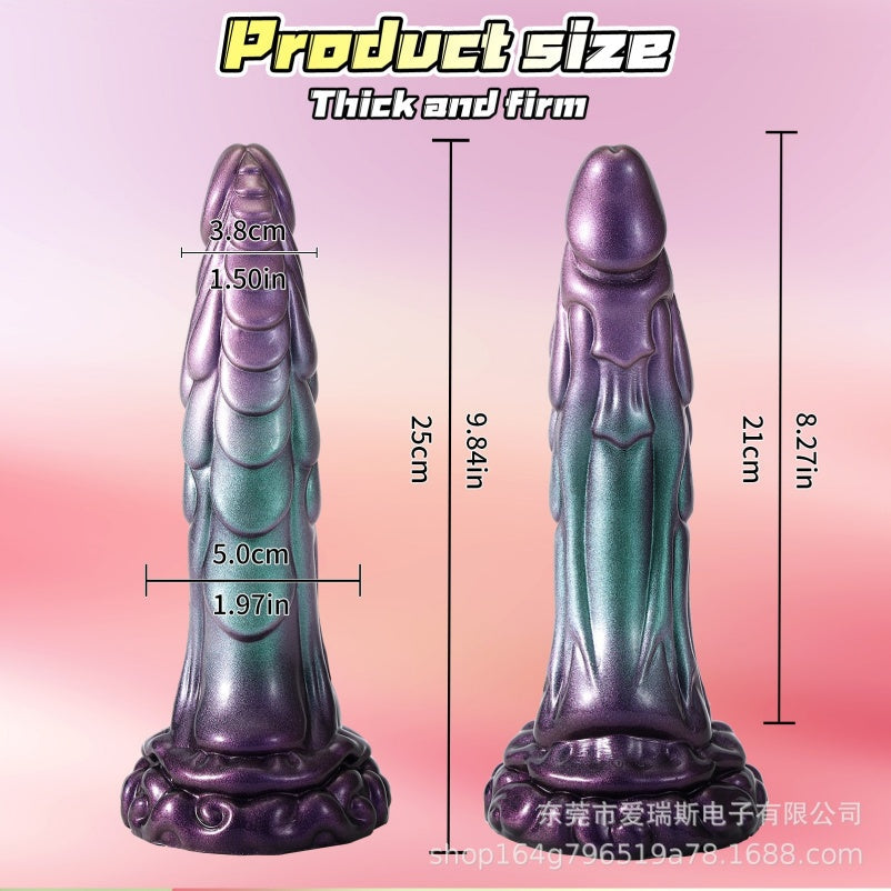 Thrusting Dragon Dildo | Platinum Silicone Fantasy Vibrator with Remote & Heating – Domlust