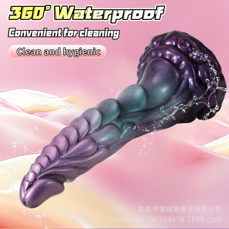 Thrusting Dragon Dildo | Platinum Silicone Fantasy Vibrator with Remote & Heating – Domlust