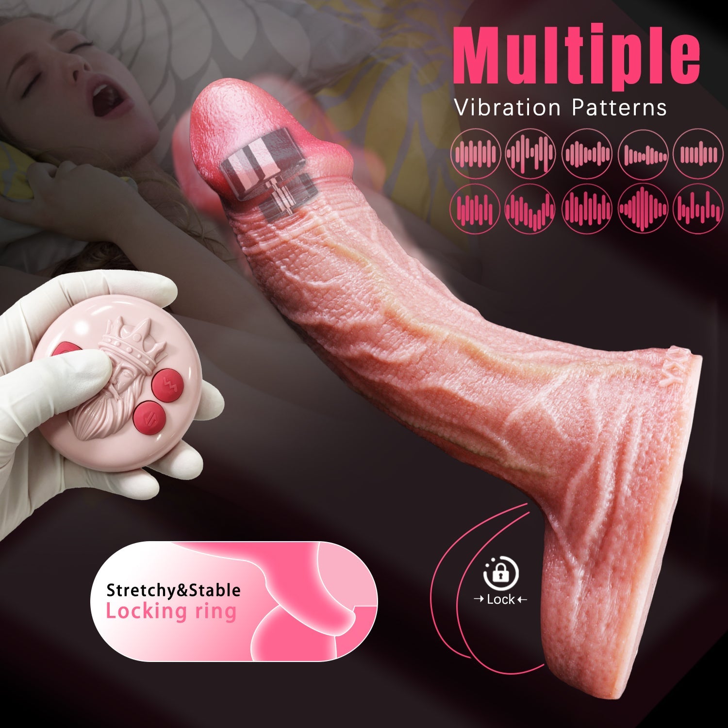 Vibrating Platinum Silicone Cock Sleeve — Thicker, Longer, Stronger for Every Man