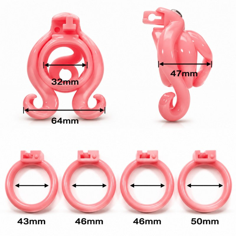 Octopus-Inspired Wearable Sculpture – Resin Lock Design