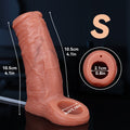 Realistic Fleshy Silicone Ejaculating Penis Sleeve – Desensitizing & Delaying Wearable Sex Toy for Men